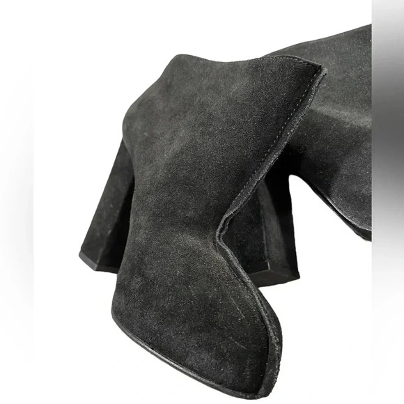 Acne Black Suede Ankle Boots Size  36/6 - Picture 8 of 11